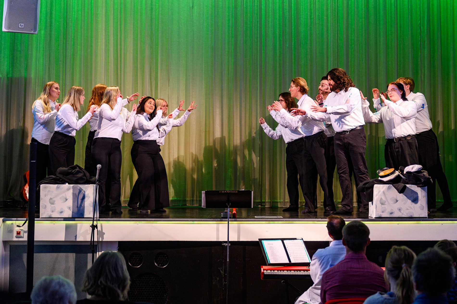 Länsungdomskören under en konsert