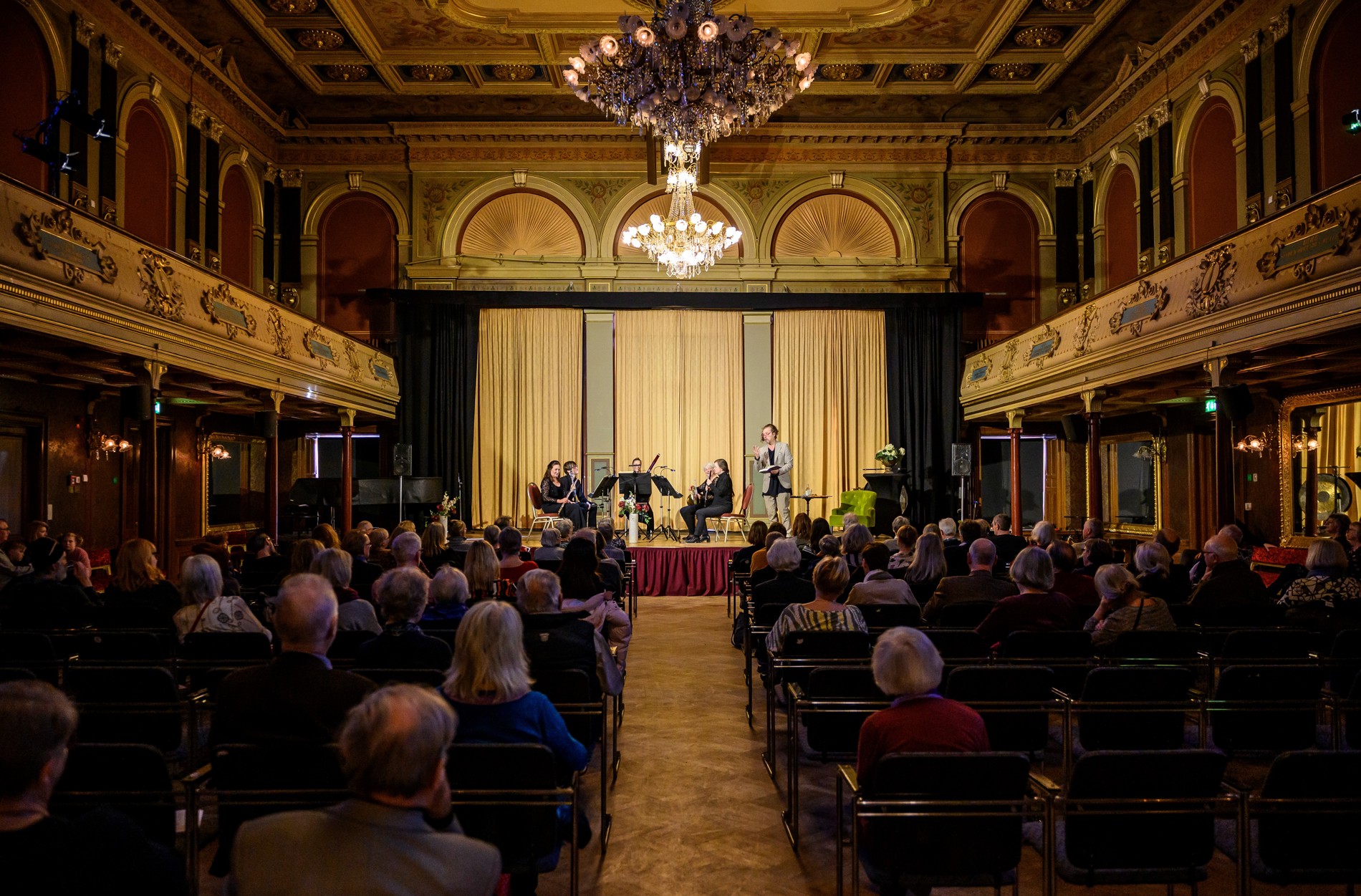 Stadshusets spegelsal där Nordiska Kammarorkestern ska spela sin AW-konsert den 13 september